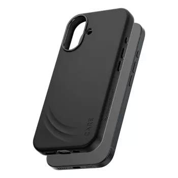 Capa de proteção PanzerGlass CARE Feature FLOW Case preta com MagSafe para iPhone 17