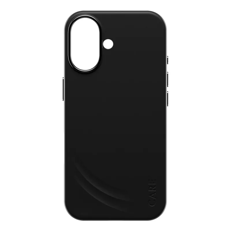 Capa de proteção PanzerGlass CARE Feature FLOW Case preta com MagSafe para iPhone 17