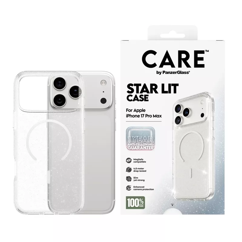 Capa PanzerGlass CARE by Flagship Case Urban Explorer Star Lit White MagSafe iPhone 17 Pro Max