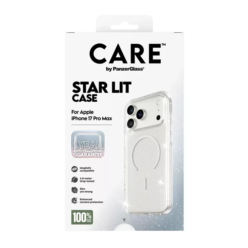 Capa PanzerGlass CARE by Flagship Case Urban Explorer Star Lit White MagSafe iPhone 17 Pro Max