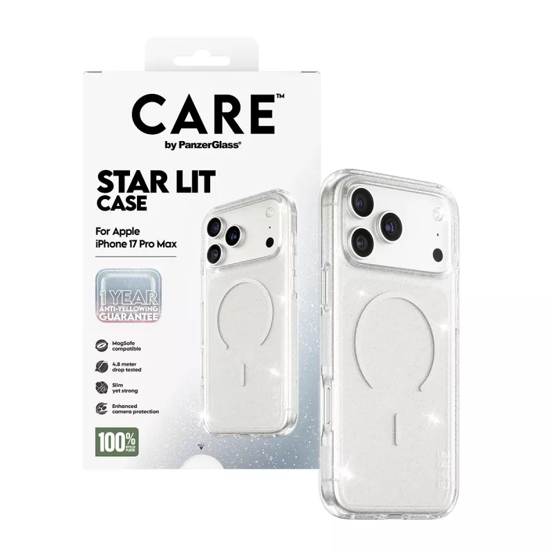 Capa PanzerGlass CARE by Flagship Case Urban Explorer Star Lit White MagSafe iPhone 17 Pro Max