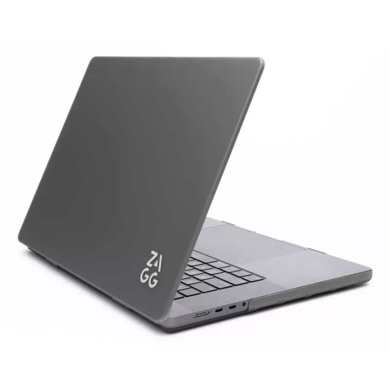 Capa rígida Zagg para MacBook Pro 14 M3/M2/M1 — acabamento Smoke, capa de proteção encaixável