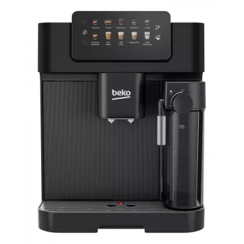 Máquina de café automática Beko CEG7304B CaffeExperto com lança de vapor, máquina de café expresso, 2 l, grãos de café, moinho integrado, 1350 W, preto, prateado