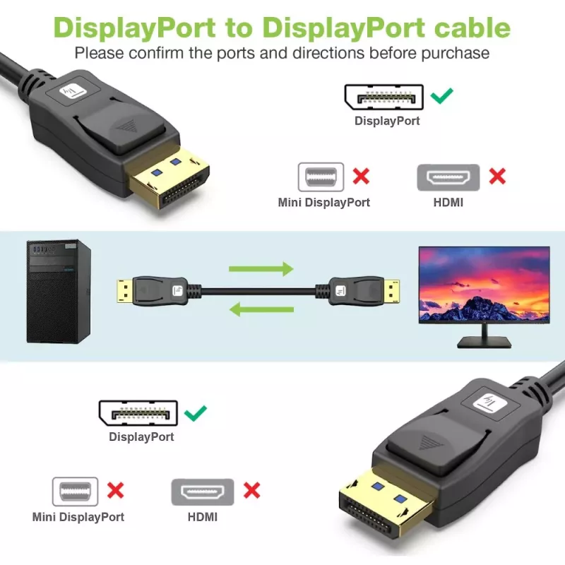 Cabo DisplayPort Techly ICOC-DSP-A21-020 2 m preto