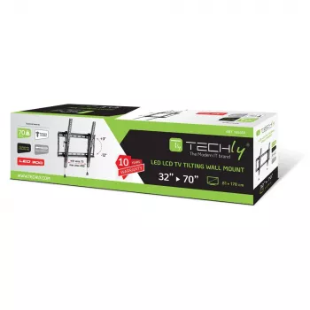 Suporte de parede/suporte para TV Techly ICA-PLB 59T 177,8 cm (70 polegadas) preto