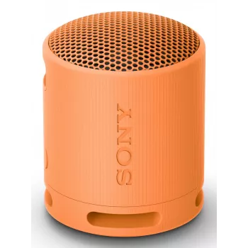 Sony SRS-XB100 - Altifalante Bluetooth portátil sem fios, robusto IP67 resistente à água e ao pó, 16 horas de bateria, Eco, exterior e viagem em laranja