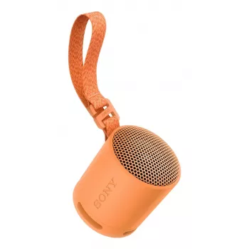 Sony SRS-XB100 - Altifalante Bluetooth portátil sem fios, robusto IP67 resistente à água e ao pó, 16 horas de bateria, Eco, exterior e viagem em laranja