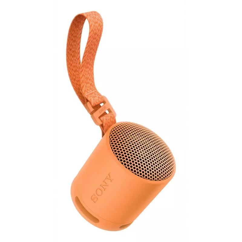 Sony SRS-XB100 - Altifalante Bluetooth portátil sem fios, robusto IP67 resistente à água e ao pó, 16 horas de bateria, Eco, exterior e viagem em laranja
