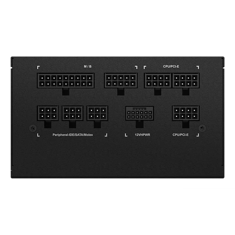Fonte de alimentação GIGABYTE UD850GM PG5 V2 - PCIe Gen 5.1, 80 PLUS Gold, construção totalmente modular, ventoinha 120mm, compatível ATX 3.1, ficha EU