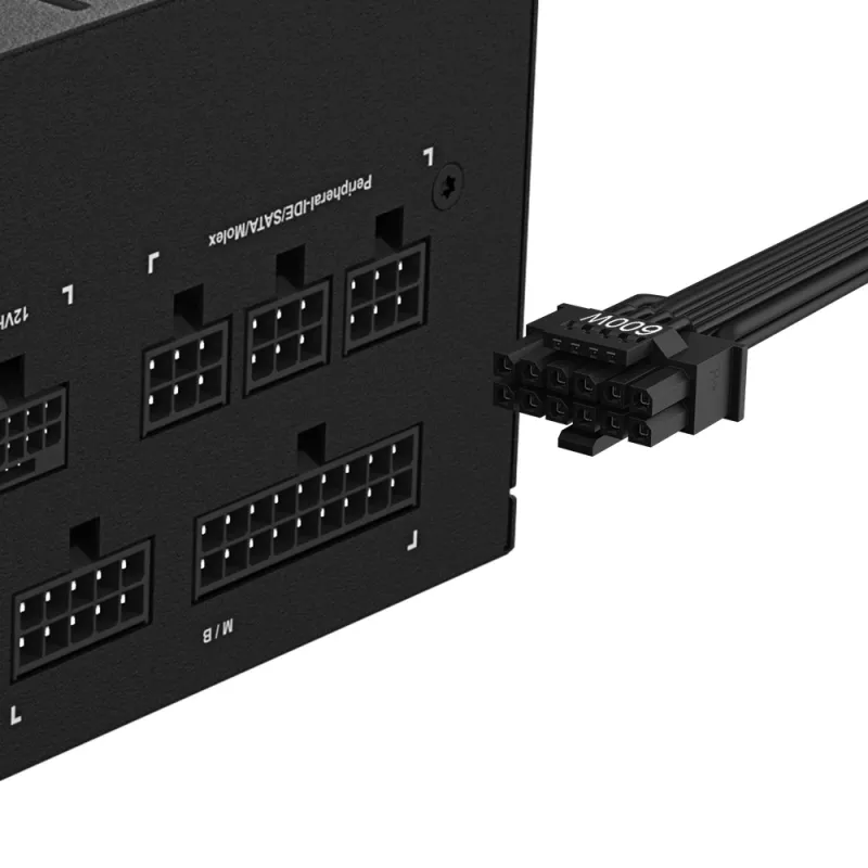 Fonte de alimentação GIGABYTE UD850GM PG5 V2 - PCIe Gen 5.1, 80 PLUS Gold, construção totalmente modular, ventoinha 120mm, compatível ATX 3.1, ficha EU