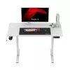 Huzaro Hero 8.1 secretária gaming, regulável em altura, 120x60 cm, branca