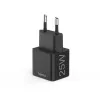 Carregador móvel Hama 00201651 headset, powerbank, smartphone, tablet preto AC carregamento rápido interior