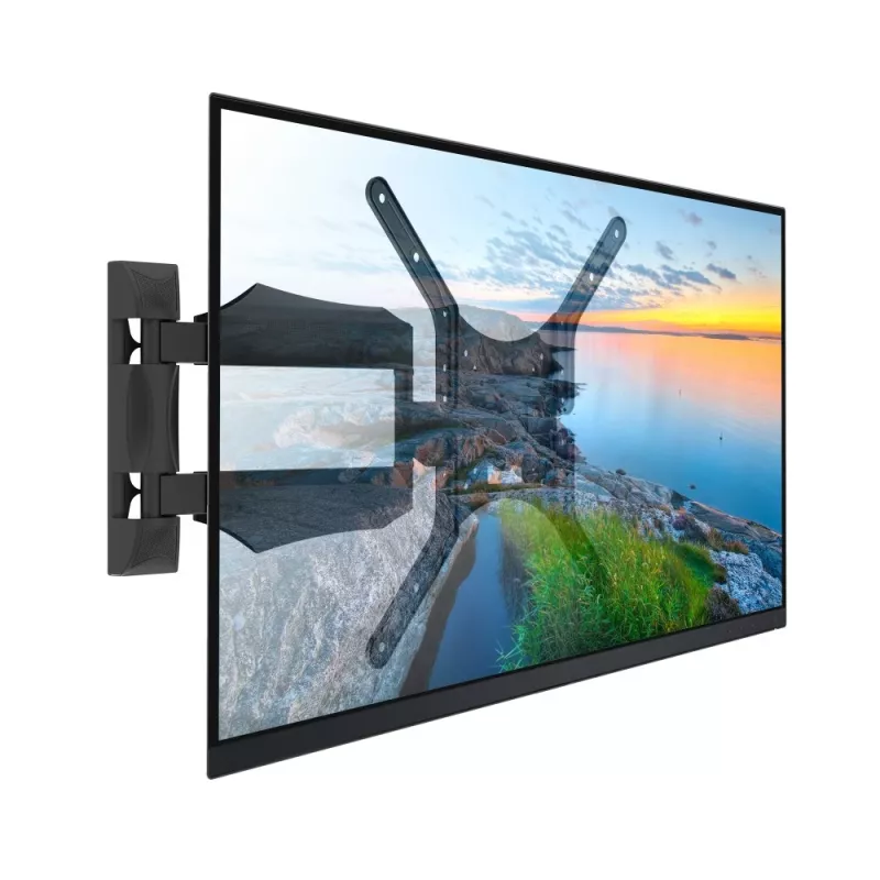 Techly ICA-PLB 271M suporte de parede para TV 25-52 polegadas, giratório e inclinável, fino, 40 kg, preto