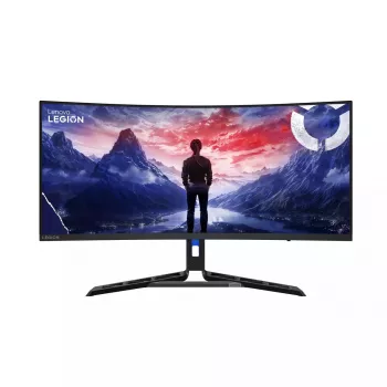 Monitor Lenovo Legion R34w-30 34 polegadas Curved WQHD (3440×1440), painel VA, 5 ms, 180 Hz, HDR10, FreeSync Premium, VESA