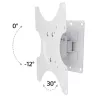 Suporte de parede Techly para LCD LED 19-37'' inclinável 1 articulação branco ICA-LCD 2900WH