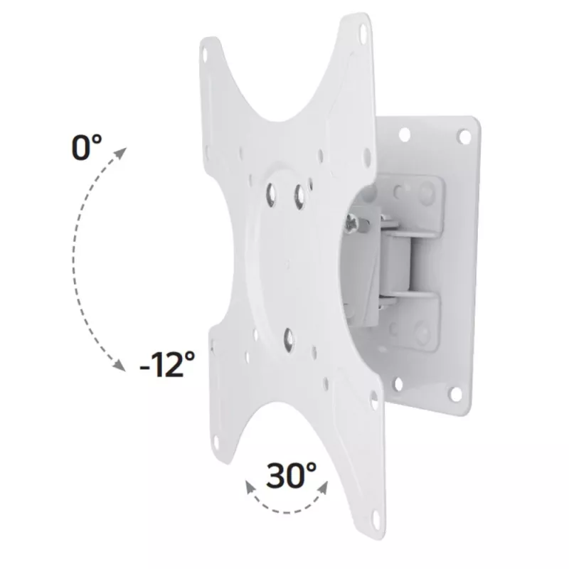Suporte de parede Techly para LCD LED 19-37'' inclinável 1 articulação branco ICA-LCD 2900WH