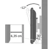 Suporte de parede Techly para LCD LED 19-37'' inclinável 1 articulação branco ICA-LCD 2900WH