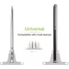 Techly ICA-TBL 010 suporte vertical de alumínio para portátil até 17 polegadas, largura ajustável