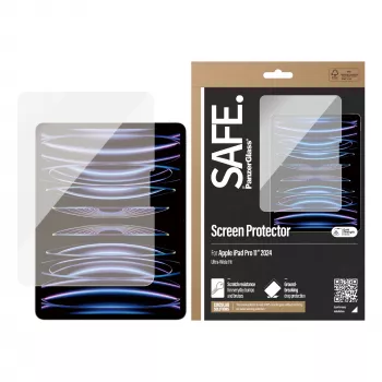 Película protetora de ecrã PanzerGlass SAFE. by ® iPad Pro 11'' (2024-2025) | Ultra-Wide Fit