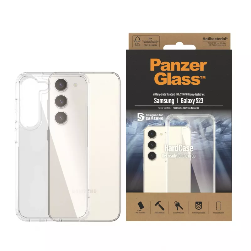 PanzerGlass ® HardCase transparente Samsung Galaxy S23, capa, Samsung, Samsung - Galaxy S23, transparente