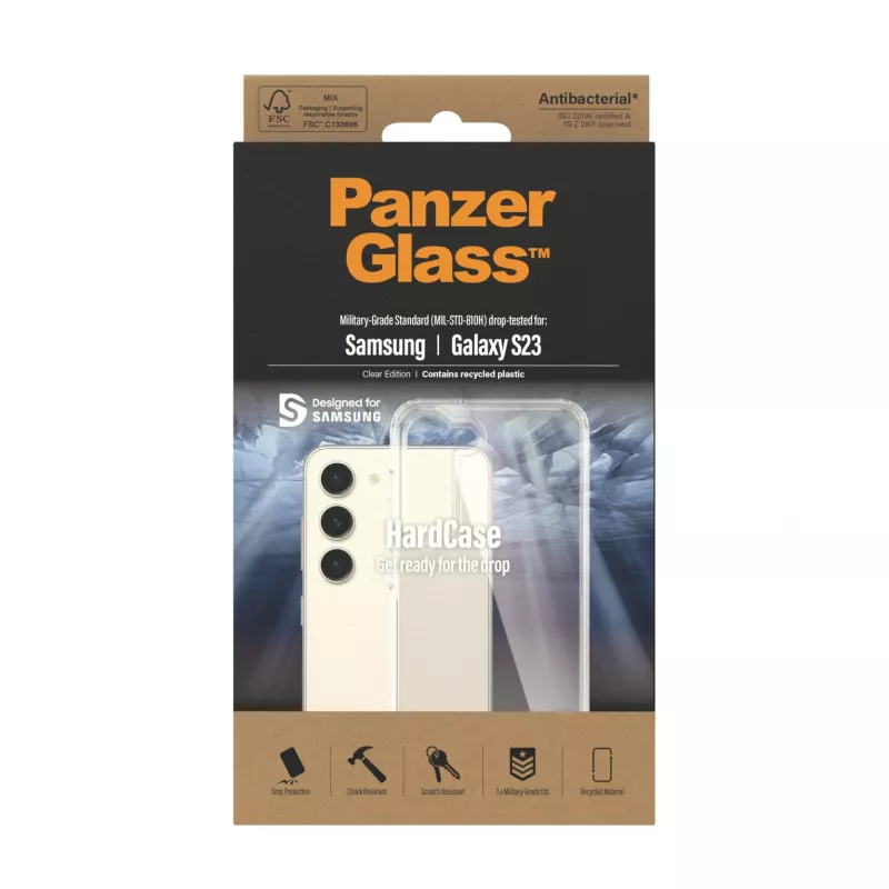 PanzerGlass ® HardCase transparente Samsung Galaxy S23, capa, Samsung, Samsung - Galaxy S23, transparente