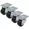 Conjunto de rodas para rack QOLTEC 4 unidades sem travão modelo 54508