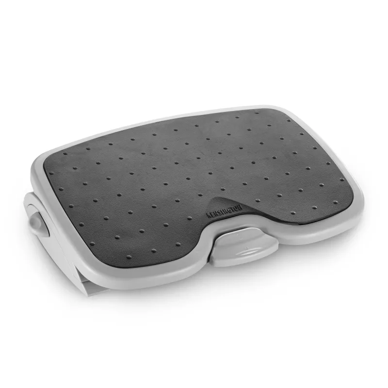 Kensington SoleMate Plus 56146 apoio para os pés com sistema SmartFit, inclinação ajustável até 20°, 45×35 cm, preto/cinzento