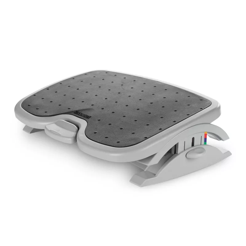 Kensington SoleMate Plus 56146 apoio para os pés com sistema SmartFit, inclinação ajustável até 20°, 45×35 cm, preto/cinzento