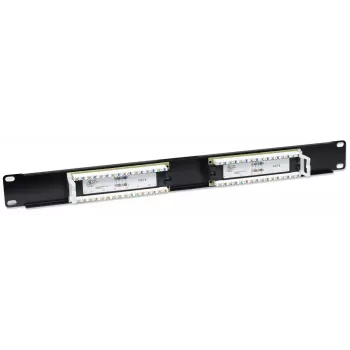 Patch panel Intellinet, Cat6, UTP, 16 portas, 1U, preto
