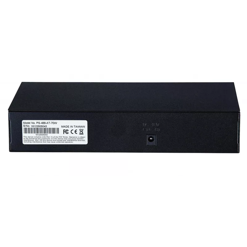 Switch Intellinet 8 portas Fast Ethernet PoE+, 8 x portas PoE, 1,6 Gbit/s