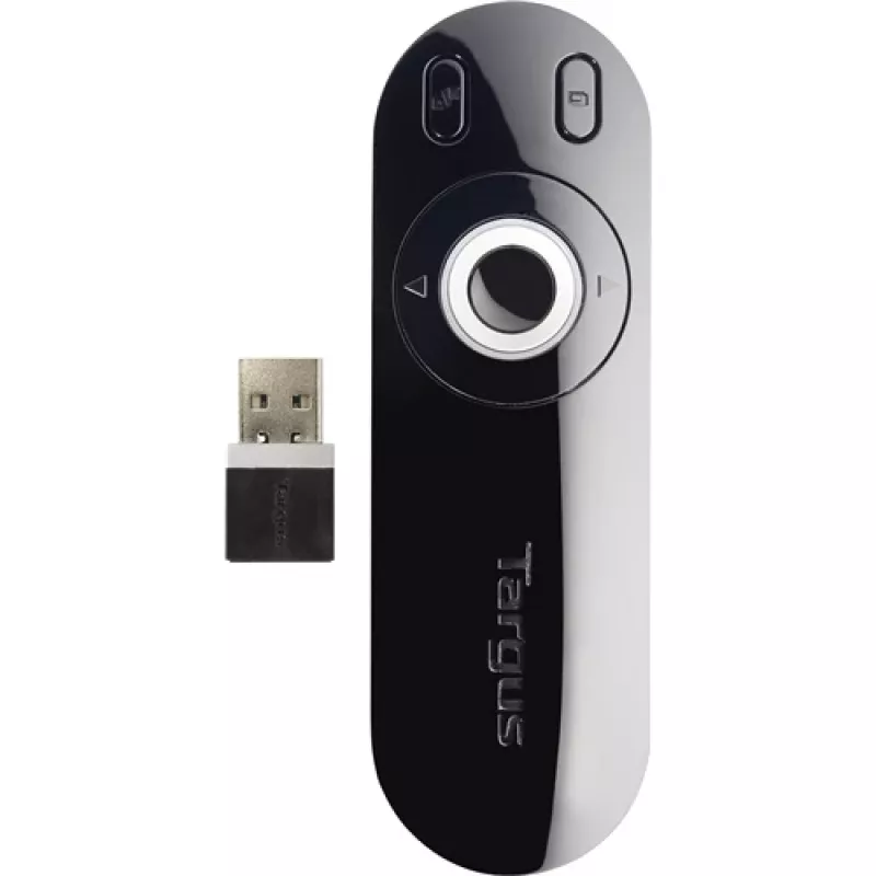 Apresentador sem fios Targus AMP13EU, 2,4 GHz, 15 m de alcance, preto/cinzento