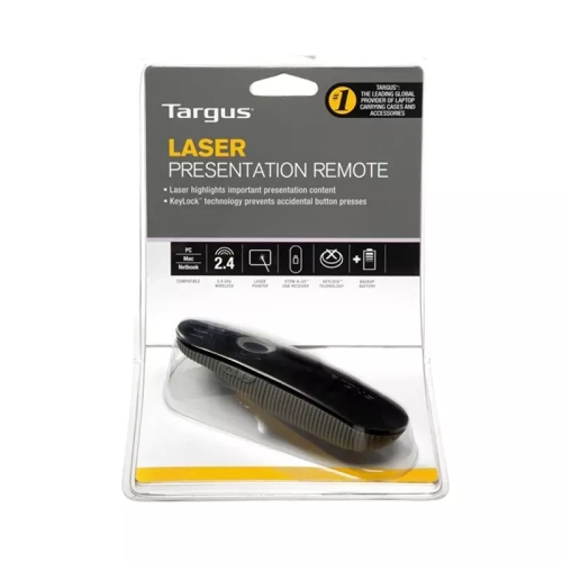 Apresentador sem fios Targus AMP13EU, 2,4 GHz, 15 m de alcance, preto/cinzento