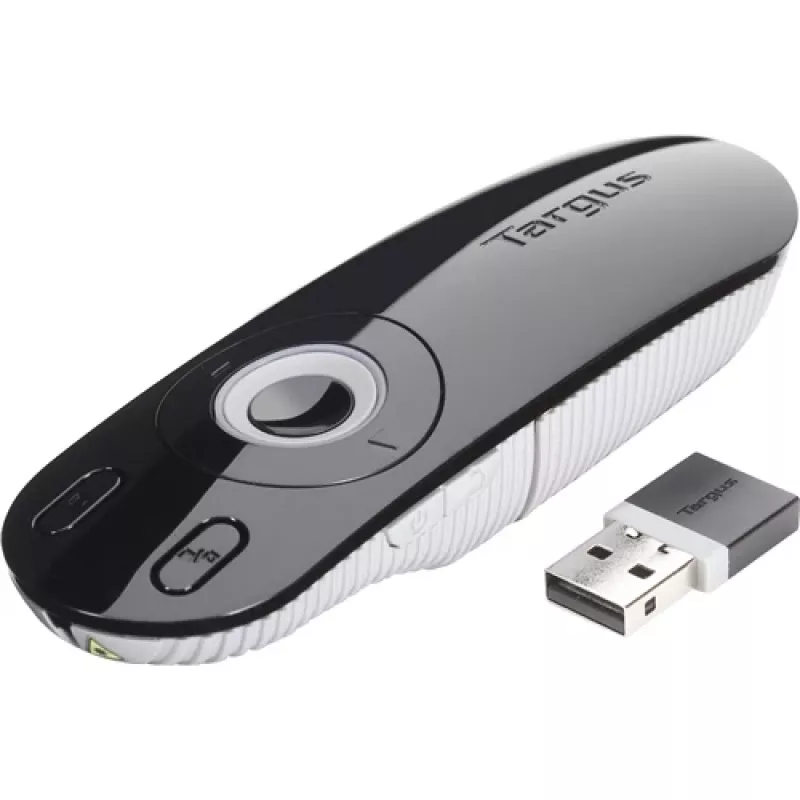 Apresentador sem fios Targus AMP13EU, 2,4 GHz, 15 m de alcance, preto/cinzento