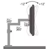 Suporte de mesa Techly 13-27 polegadas para monitor braço longo inclinável ICA-LCD 502BK