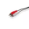 Cabo de áudio RCA Conceptronic, RCA, ficha, RCA, ficha, 5 m, preto