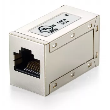Acoplador modular inline blindado Equip Cat.6, RJ-45, RJ-45, metálico