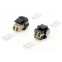 Equip 125570 adaptador Keystone de fibra ótica, LC Duplex, LC/LC, bege/preto, 17,8 x 29 mm, pack de 8