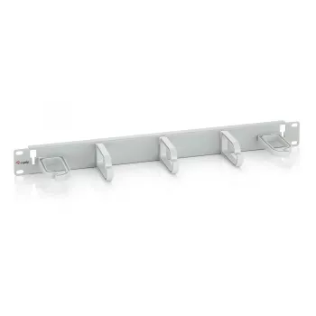 Painel de gestão de cabos para rack 19 polegadas Equip, cinzento claro (RAL 7035)