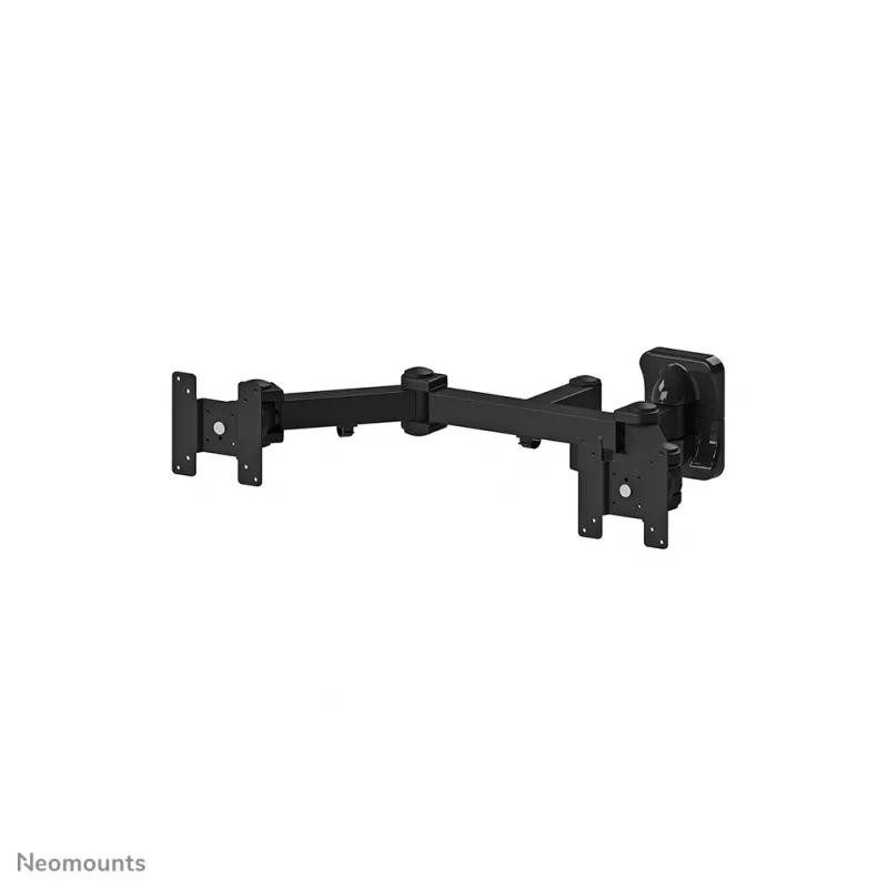 Suporte de parede Neomounts FPMA-W960D para monitor duplo/TV 10-27 polegadas – totalmente articulado