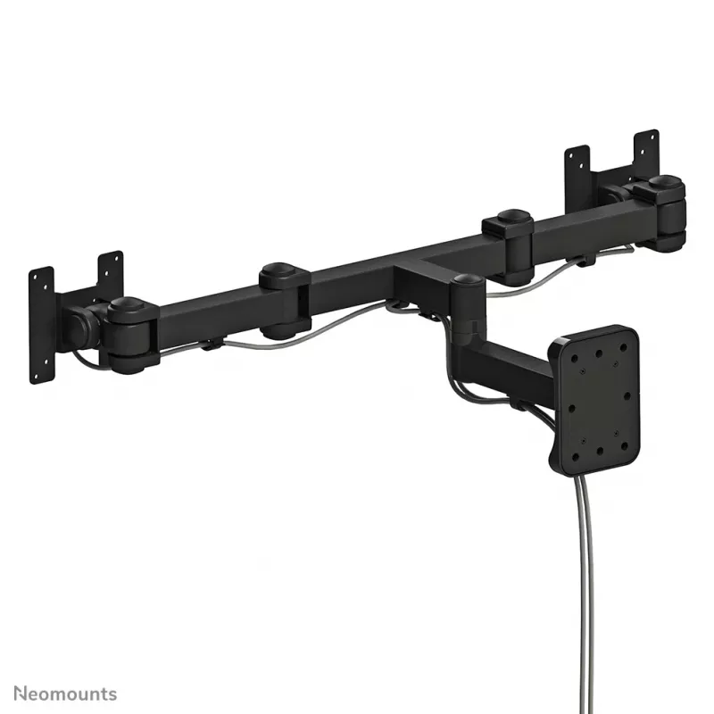 Suporte de parede Neomounts FPMA-W960D para monitor duplo/TV 10-27 polegadas – totalmente articulado