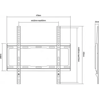 Suporte de parede fixo para TV Equip 32-55 polegadas