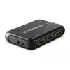 Switch HDMI Equip 1.4 3x1, HDMI, plástico, preto, IR, 7.1 canais, DTS-HD, Dolby TrueHD