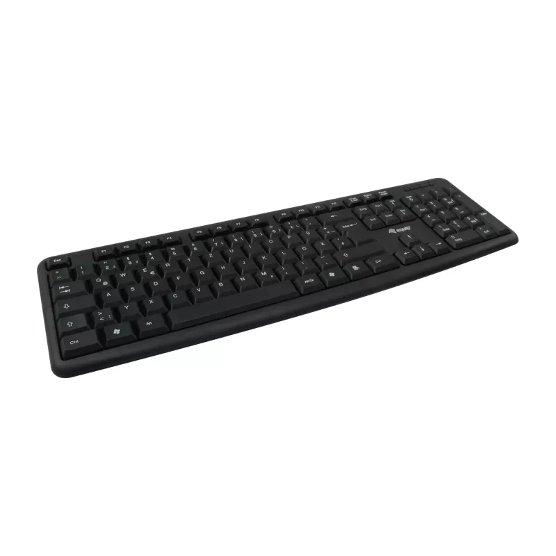 Equip 245200 Teclado e rato incluídos escritório USB QWERTZ alemão preto