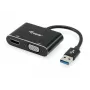 Adaptador Equip USB 3.0 para HDMI/VGA (HD15), 3.2 Gen 1 (3.1 Gen 1), USB Type-A, saída HDMI, 1920 x 1080 píxeis