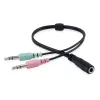Headset Equip Chat Headset com fios, arco de cabeça, chamadas/música, Preto