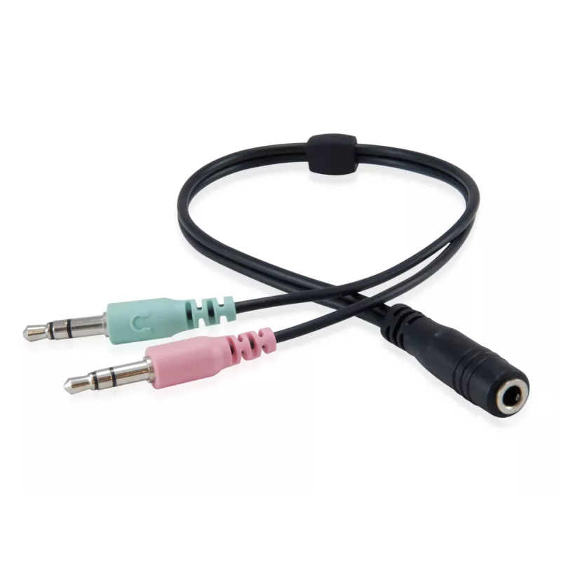 Headset Equip Chat Headset com fios, arco de cabeça, chamadas/música, Preto