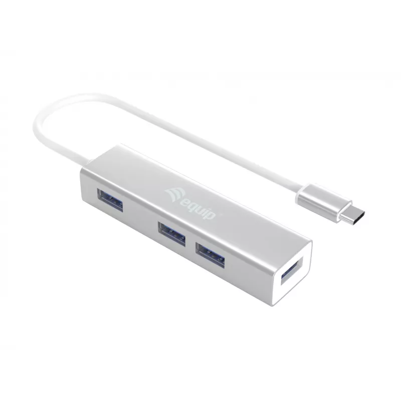 Equip 128958 hub USB-C para 4 portas USB 3.0, USB 3.2 Gen 1, USB Type-A, 5 Gbps