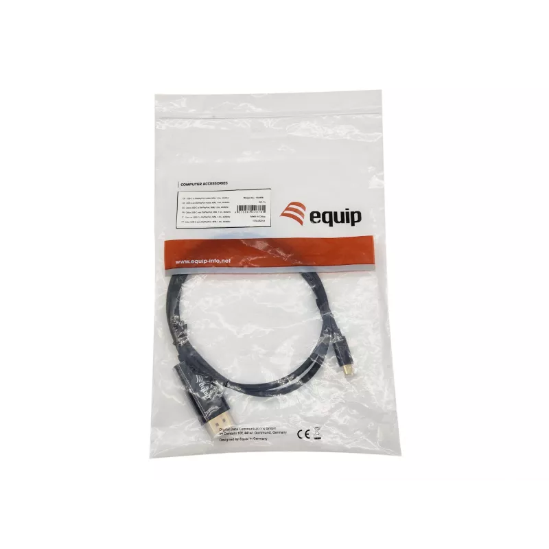 Cabo Equip USB-C para DisplayPort, M/M, 1,0 m, 4K/60 Hz
