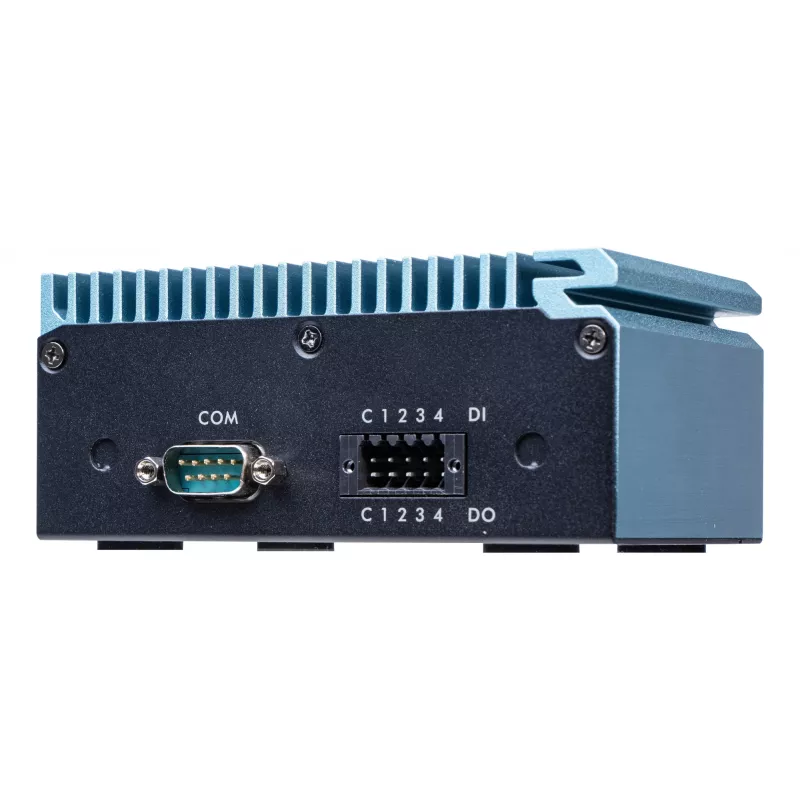 Shuttle Edge PC SPCEL02, Intel Celeron J6412, 1x HDMI, 2x 2.5G LAN, 1x COM, DIO (4x in, 4x out), 3x USB, 2x M.2, 12-24V, funcionamento contínuo 24/7, sem ventoinha, incl. suporte VESA e para calha DIN