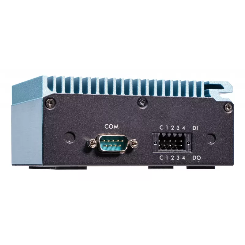 Shuttle Edge PC SPCEL02, Intel Celeron J6412, 1x HDMI, 2x 2.5G LAN, 1x COM, DIO (4x in, 4x out), 3x USB, 2x M.2, 12-24V, funcionamento contínuo 24/7, sem ventoinha, incl. suporte VESA e para calha DIN
